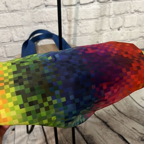 LONGCHAMP Pixel Rainbow Tote Bag - Picture 9 of 12